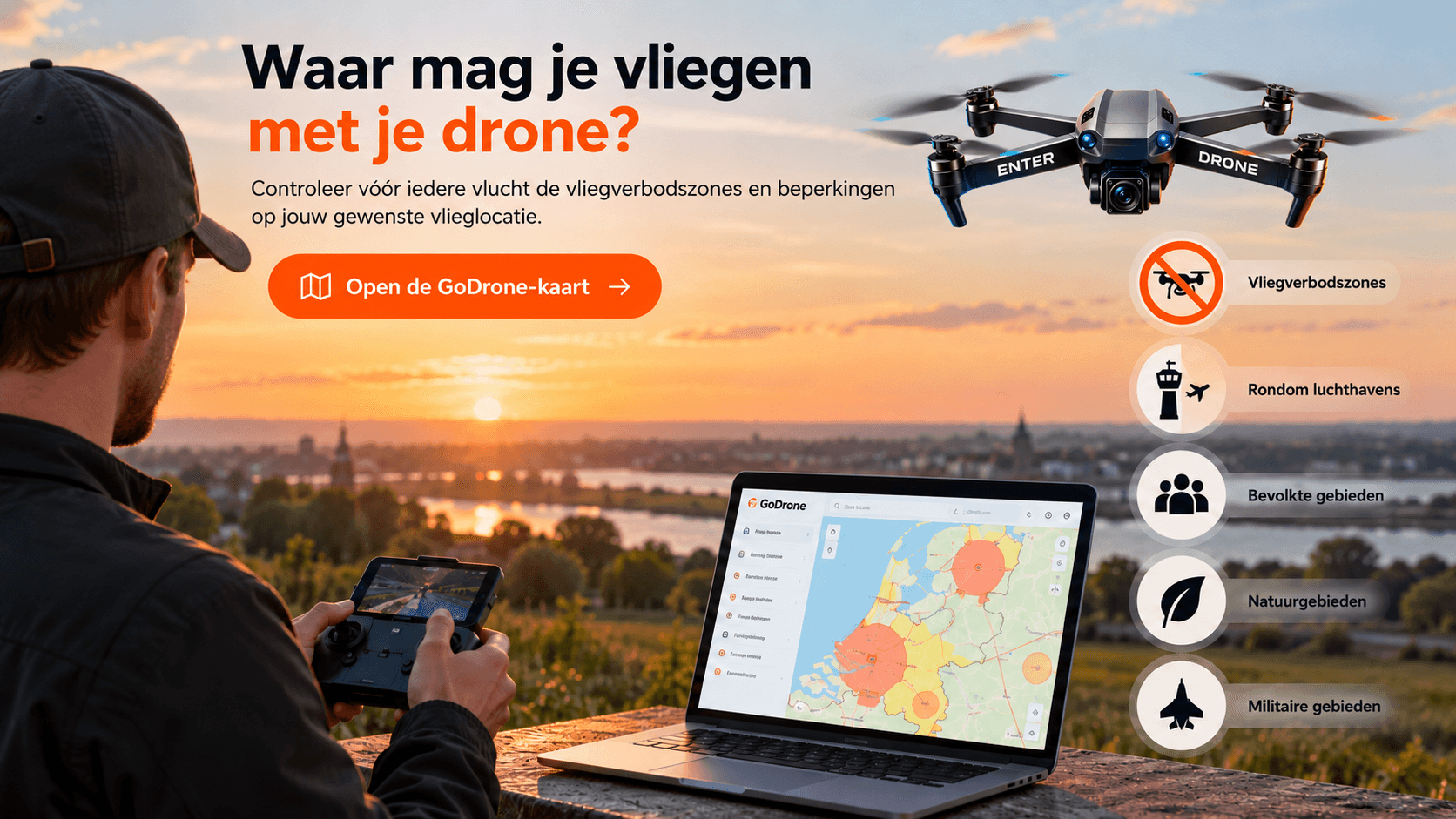 Waar mag je vliegen met je drone